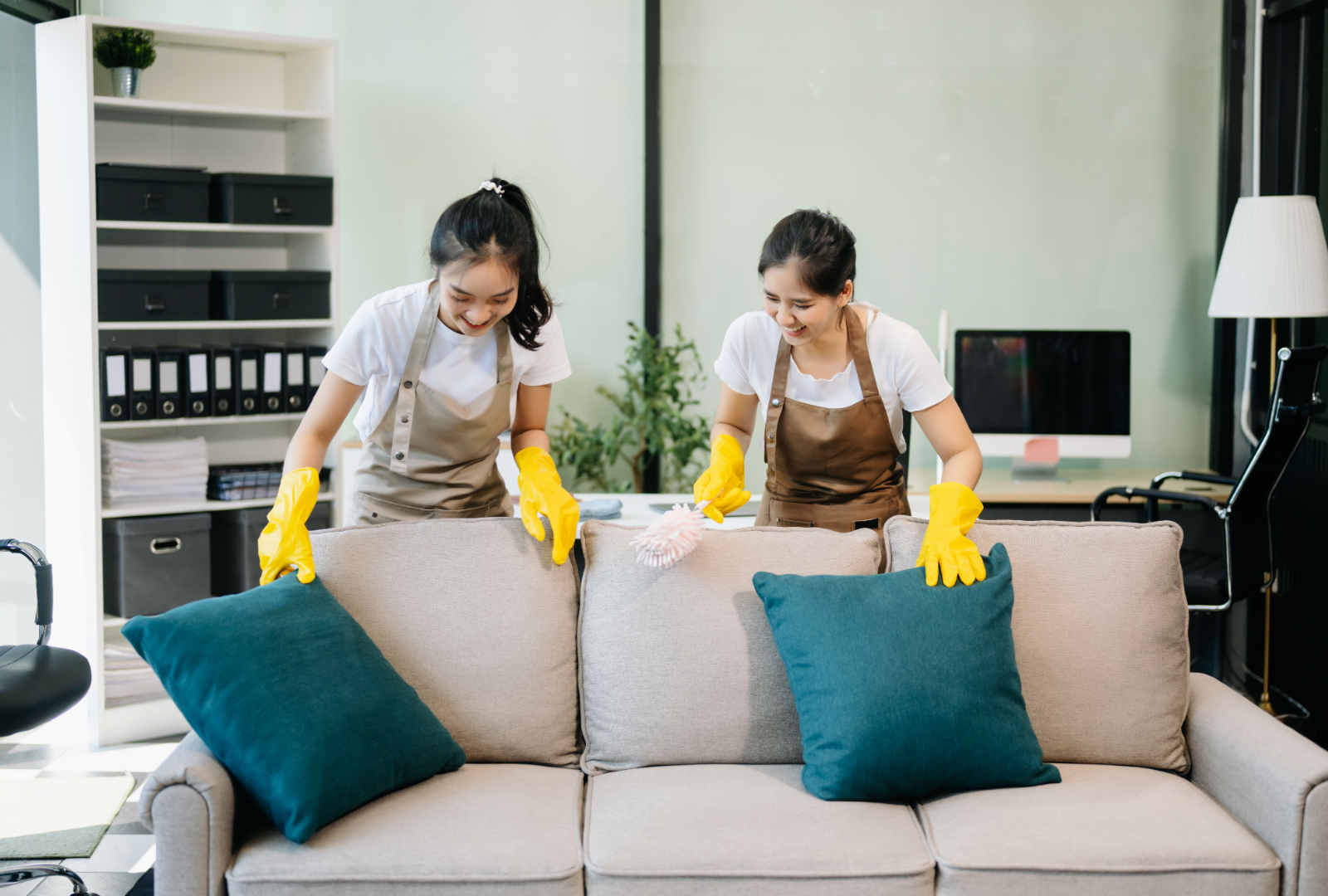 Professional cleaning team in Cebu